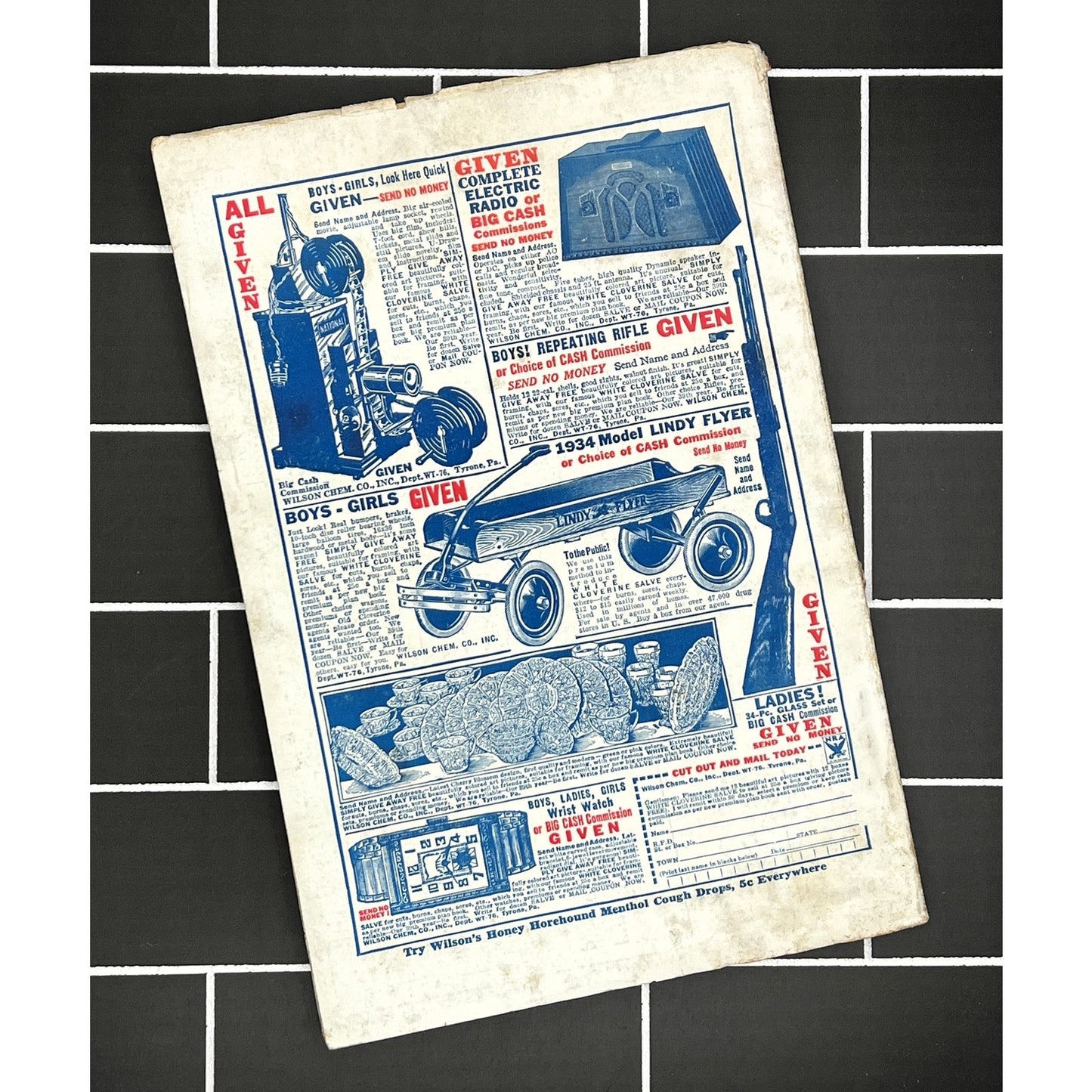 Vintage Weird Tales April 1934 Magazine E Hoffmann Price Pulp Fiction