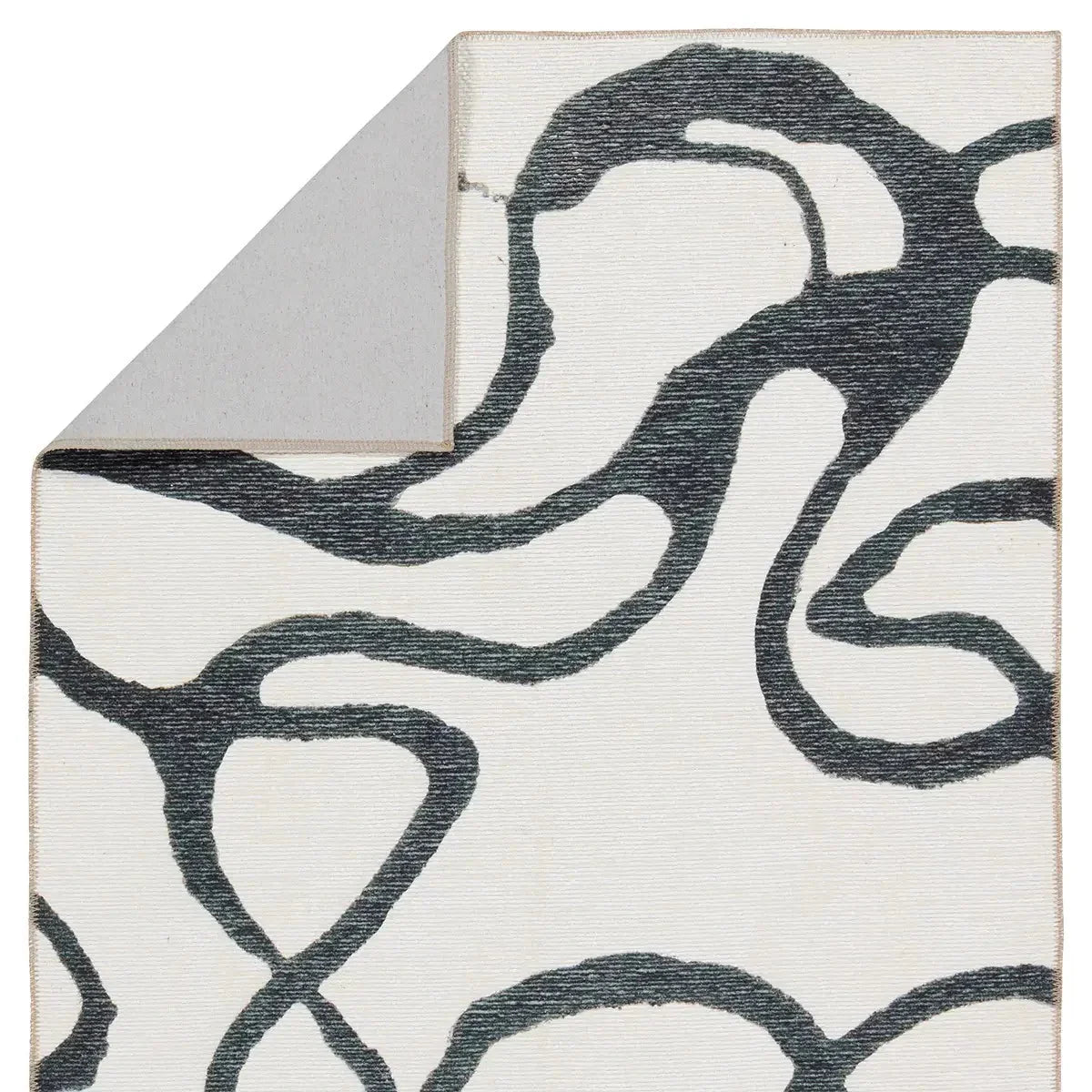 Jaipur Living Ibis Cosme Abstract Turkish Area Rug - 2' 6" x8' - Modern, Pet-Friendly & Indoor/Outdoor
