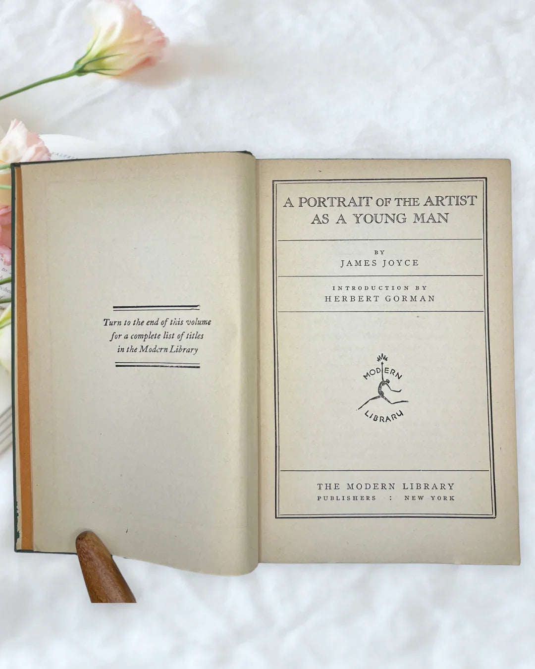 Vintage A Portrait of the Artist as a Young Man James Joyce Modern Library Book