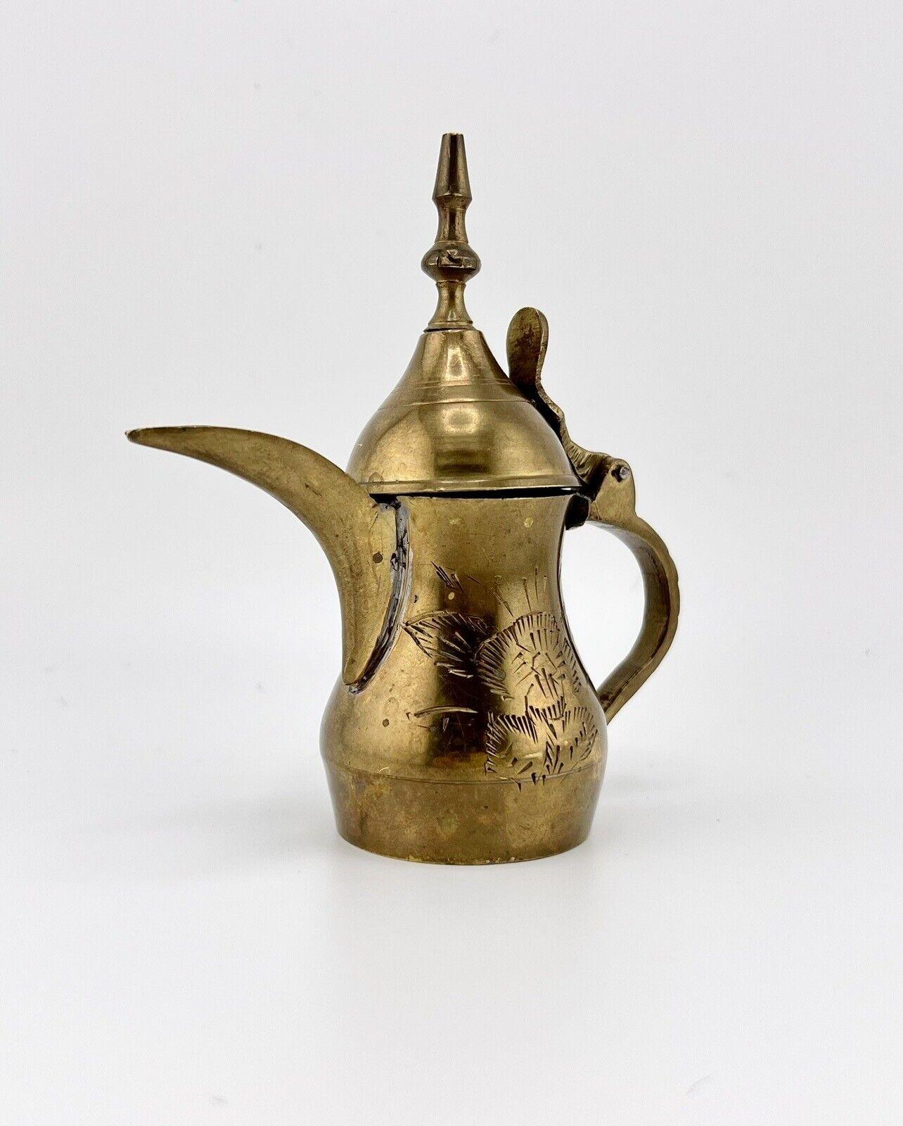 Vintage India Brass Dallah Tea Pot 4" x 1.5" - That’s My JAmm
