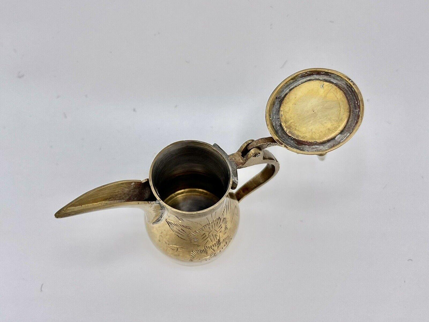 Vintage India Brass Dallah Tea Pot 4" x 1.5" - That’s My JAmm