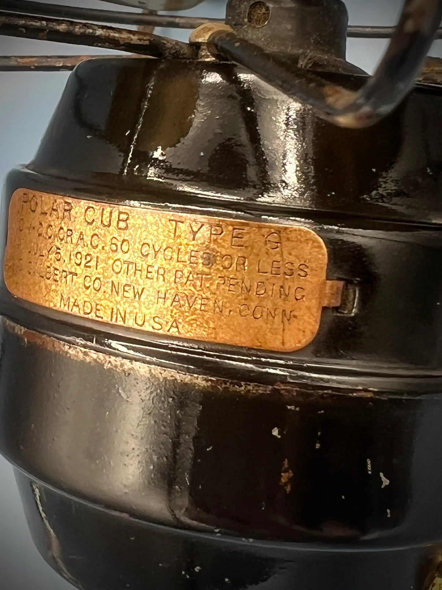 Vintage Polar Cub Type G Fan - Antique Electric Desk Fan - Pat. 1921 (Untested)