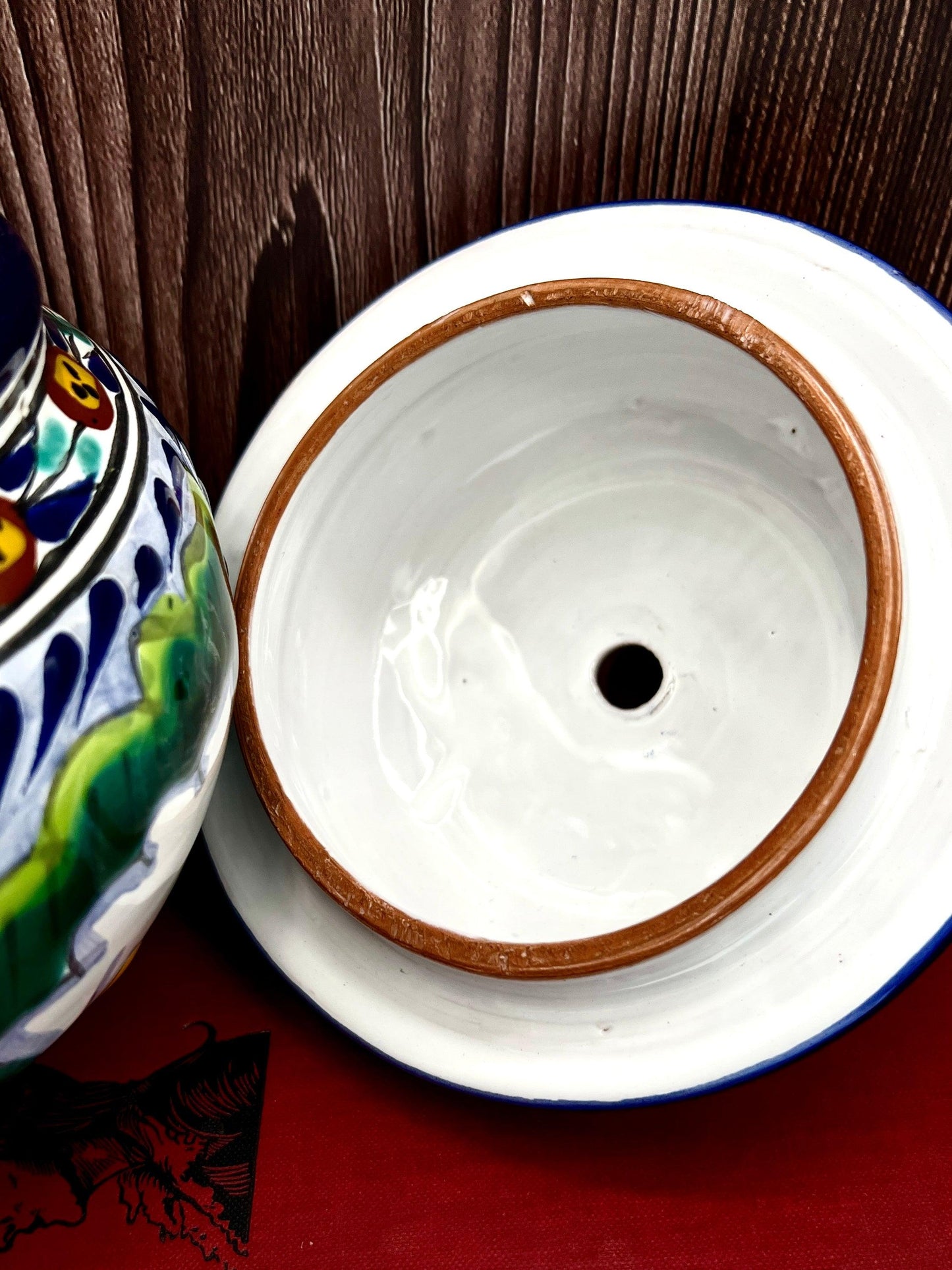 Casa la Paz Talavera Majolica Hand Painted Tibor Jar from Puebla Mexico - That’s My JAmm