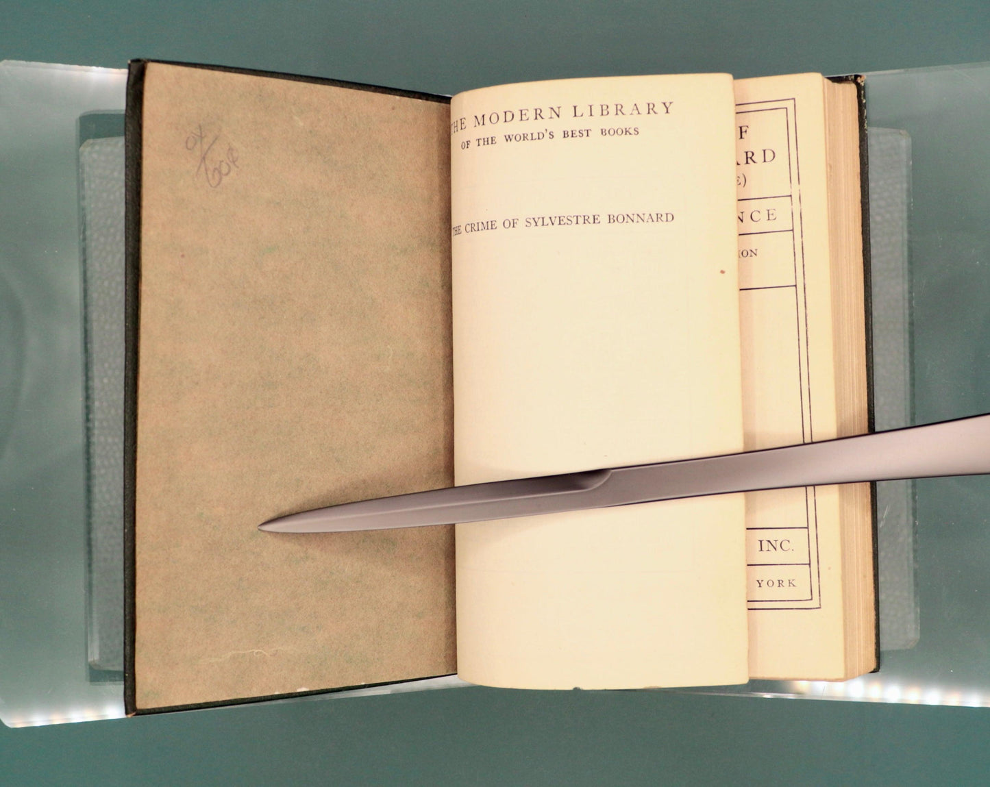 The Crime Of Sylvestre Bonnard, by Anatole France, 1917 Modern Library Edition - That’s My JAmm