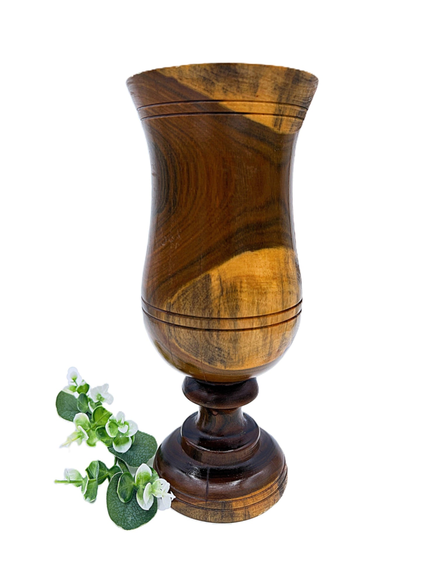Beautiful Hand-Turned Treenwood Vase - That’s My JAmm