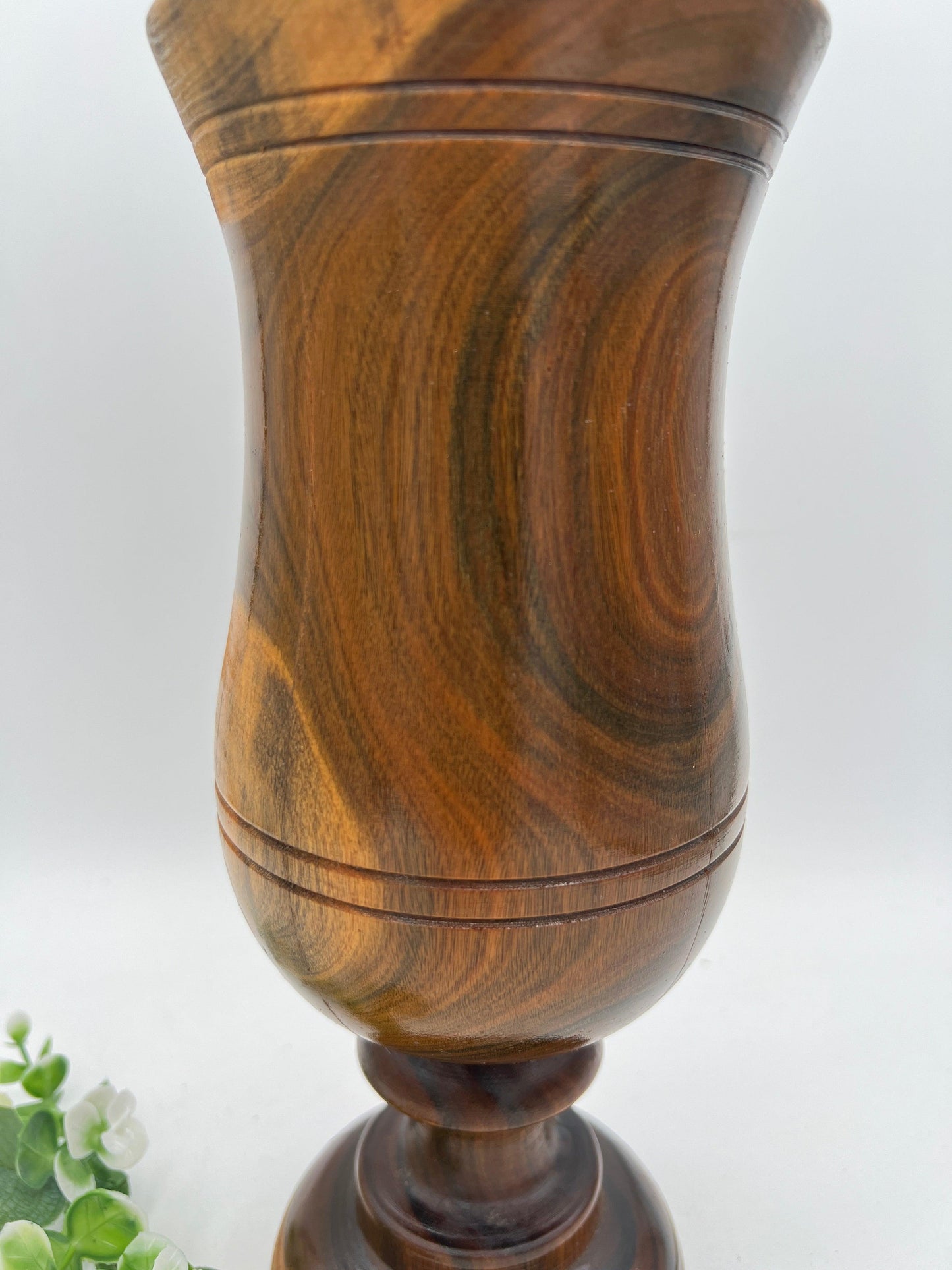 Beautiful Hand-Turned Treenwood Vase - That’s My JAmm