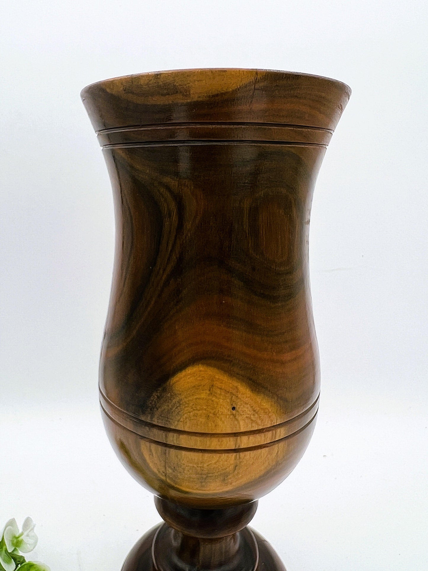Beautiful Hand-Turned Treenwood Vase - That’s My JAmm