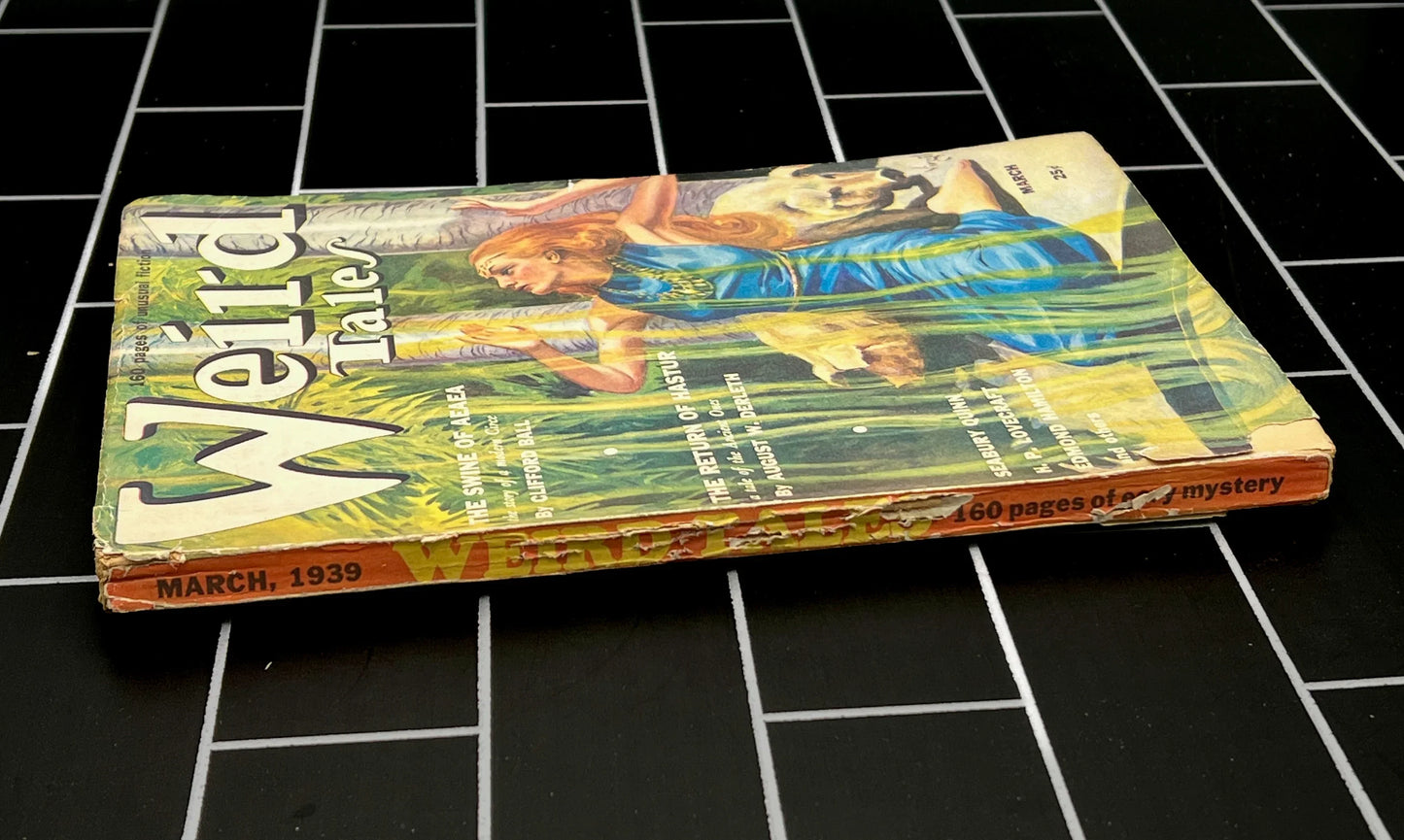Vintage Weird Tales Magazine March 1939 Pulp Fiction Collectible
