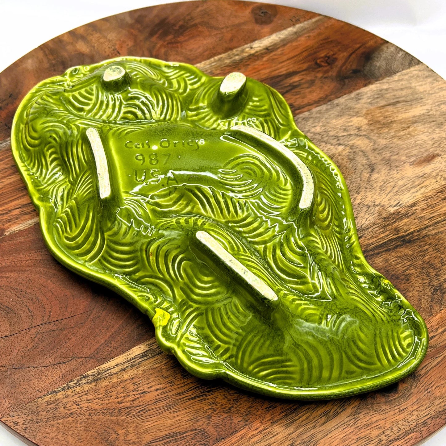 Mid Century Ashtray California Art Pottery Signed Cess Orig 984 USA