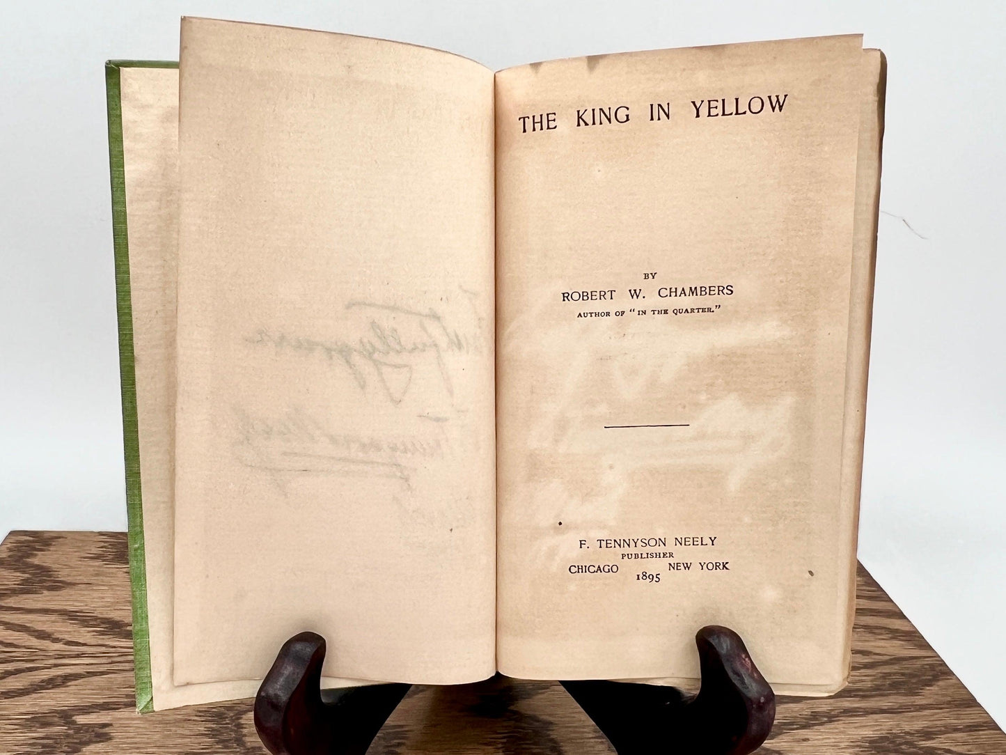 The King in Yellow - Robert Chambers, Signed and Inscribed 1895 First Edition - That’s My JAmm