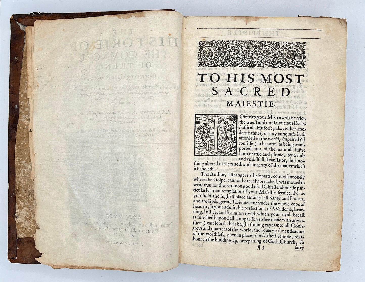 The Historie of the Councel of Trent, 1620 First English Edition w/ Inscriptions - That’s My JAmm