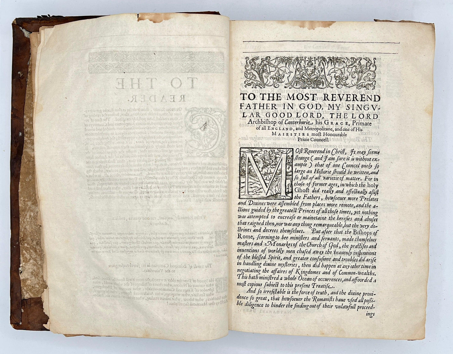 The Historie of the Councel of Trent, 1620 First English Edition w/ Inscriptions - That’s My JAmm