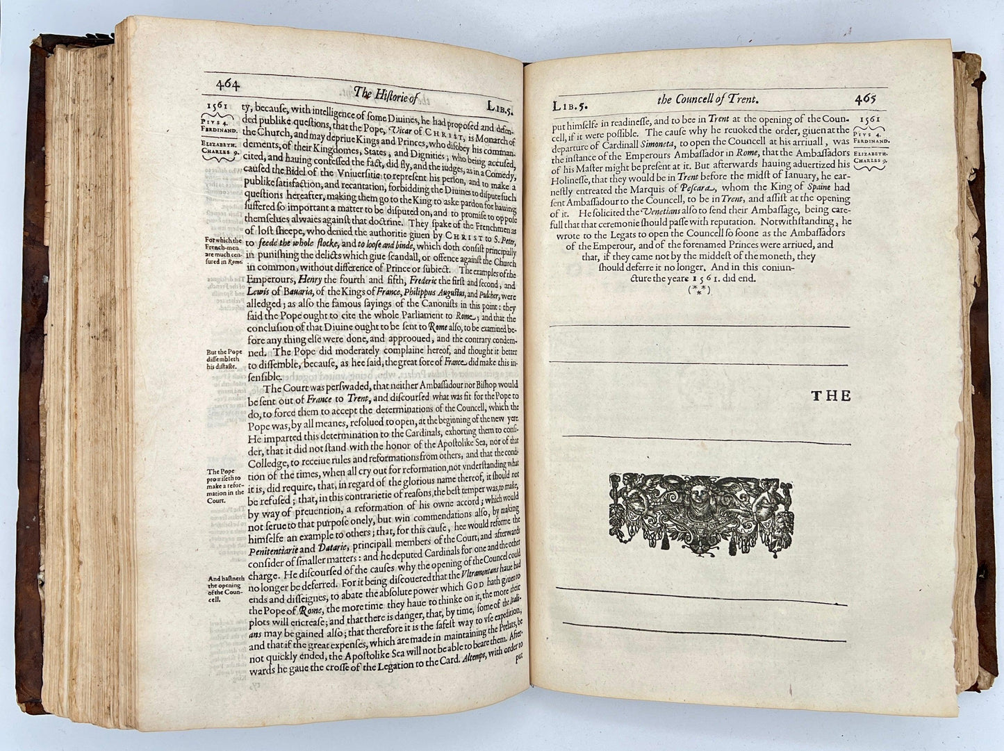 The Historie of the Councel of Trent, 1620 First English Edition w/ Inscriptions - That’s My JAmm