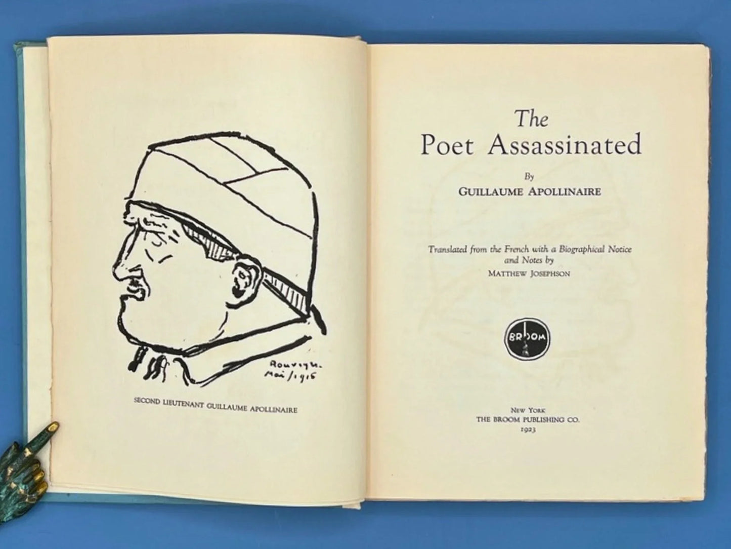 RARE 1923 1st American Ed. "The Poet Assassinated" by Guillaume Apollinaire (Ltd. Ed. #260/1250)