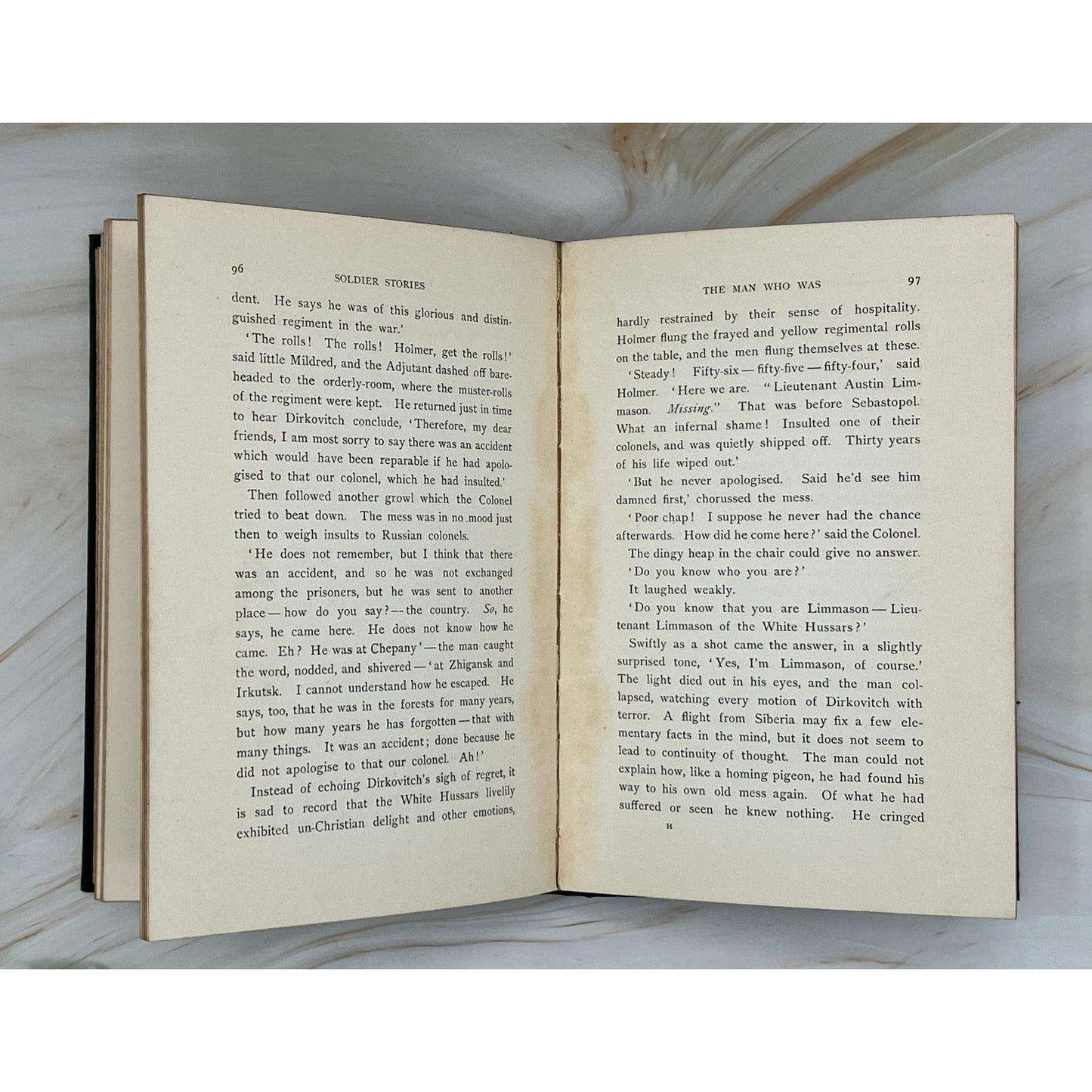 Antique "Soldier Stories" by Rudyard Kipling (1897)