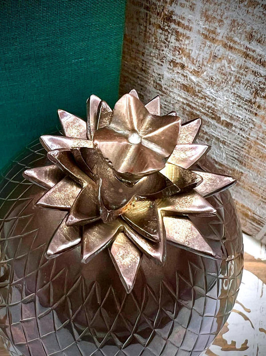 Vintage Nora Fenton Design Pineapple Shaped Decorative Box