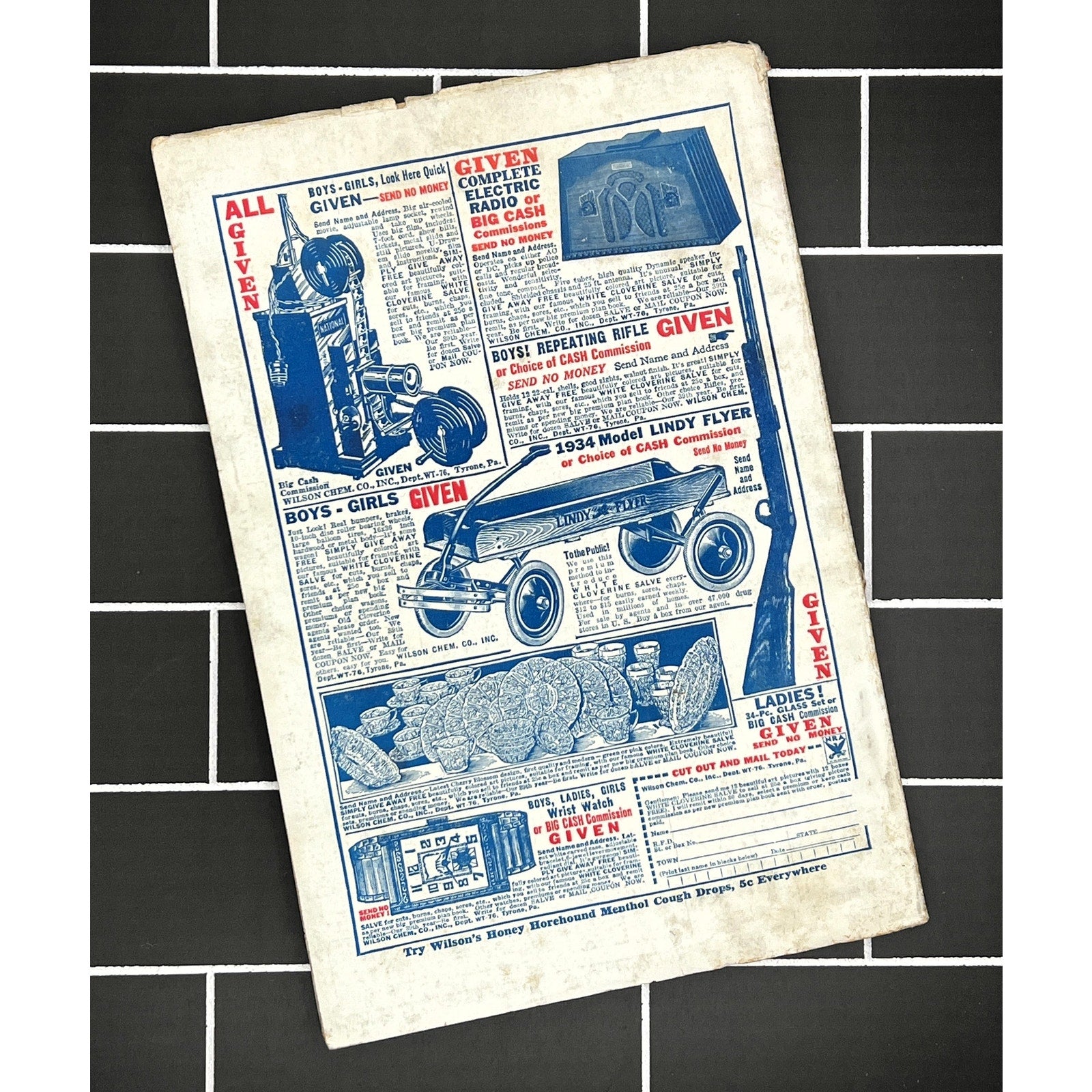 Vintage Weird Tales April 1934 Magazine E Hoffmann Price Pulp Fiction