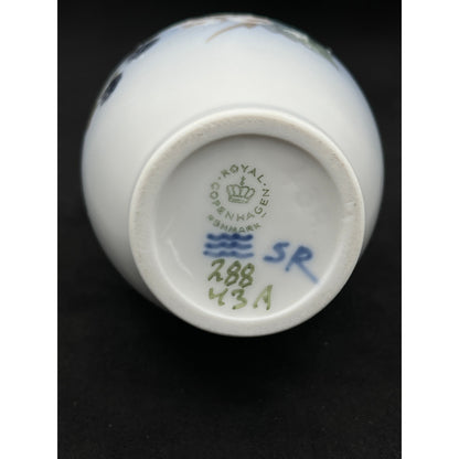 Vintage Royal Copenhagen Hand-Painted Porcelain Vase, No. 288 43A