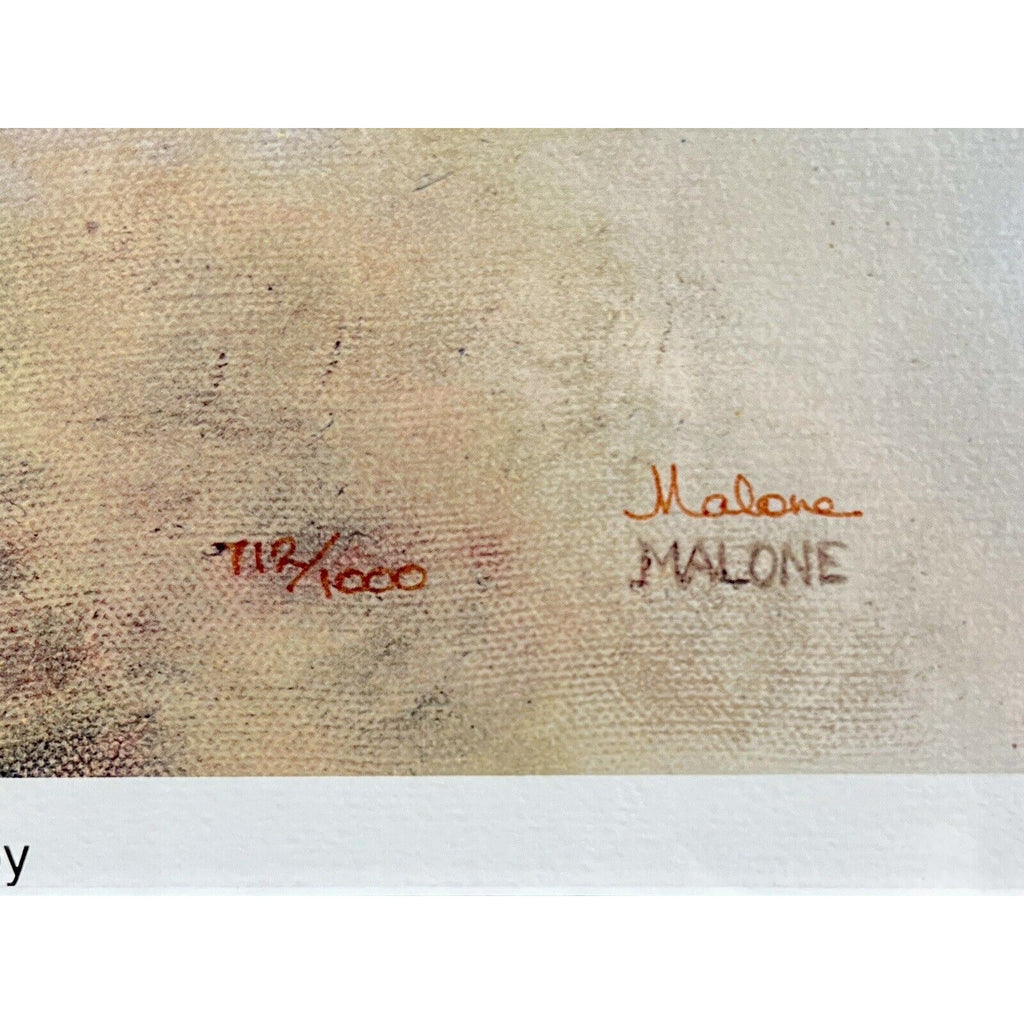 Betty Malone “Charlie Boy” Signed & Numbered 20” x 23” Framed Lithograph