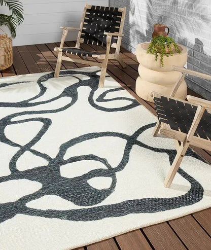 Jaipur Living Ibis Cosme Abstract Turkish Area Rug - 2' 6" x8' - Modern, Pet-Friendly & Indoor/Outdoor