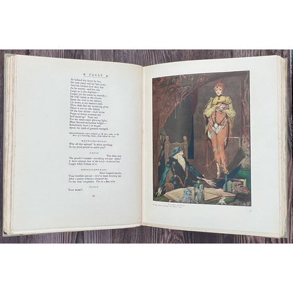 Faust, by Goethe, Illustrated by Harry Clarke, 1925 Illustrated Edition, Signed