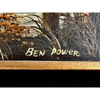 Sunset Ocean Original Hand Painted Oil on Canvas Painting by Ben Powers