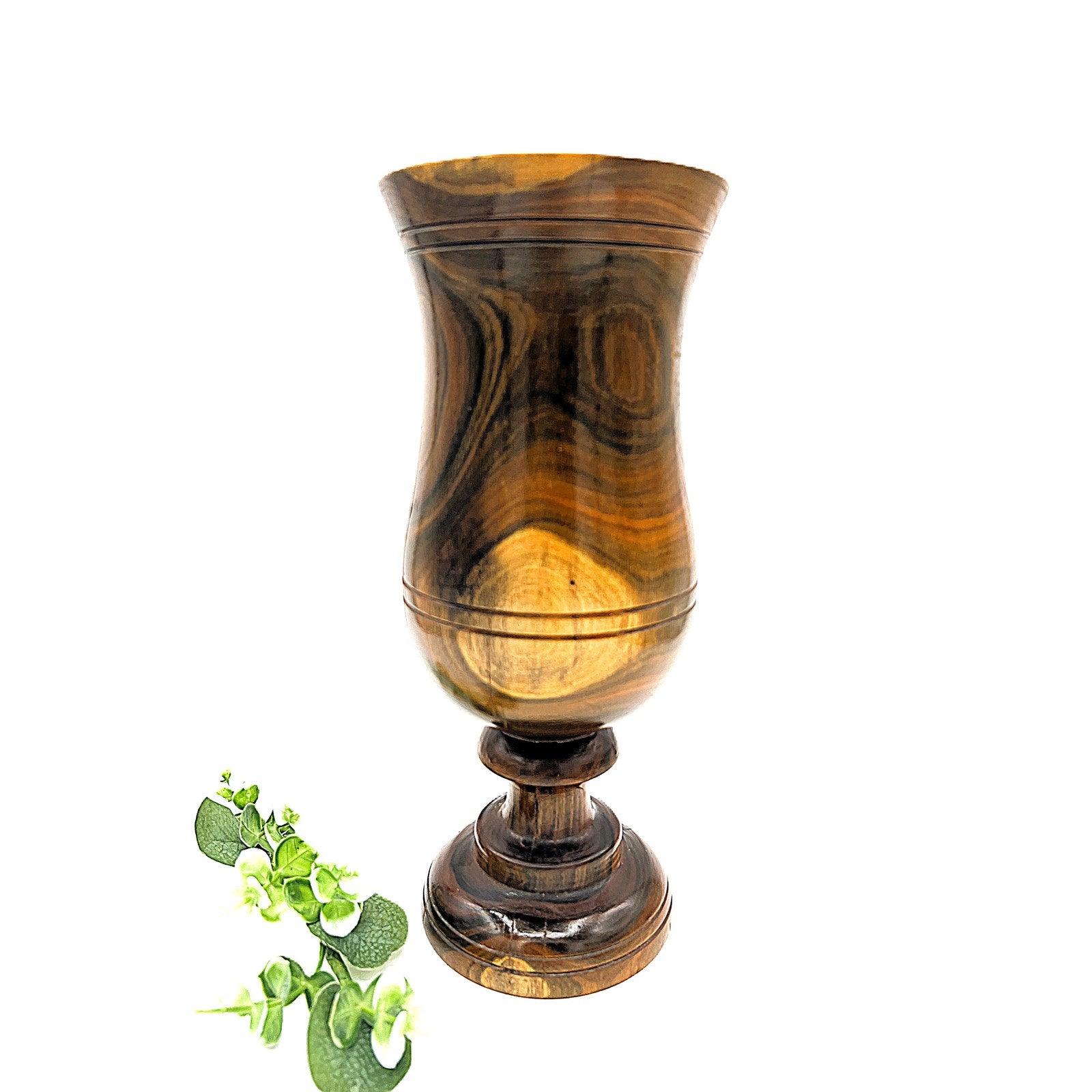 Beautiful Hand-Turned Treenwood Vase