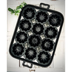 Vintage Cast Iron 12 Muffin Turk’s Head Pan