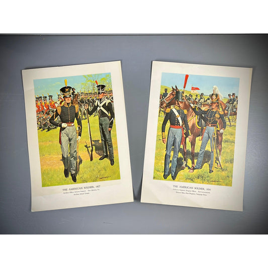 American Soldiers in 1827 and 1836 Lithographs by Hugh McBarron Jr, 1966