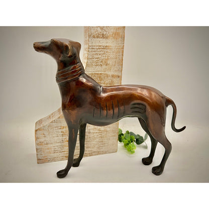 Bronze Vintage Greyhound Figurine