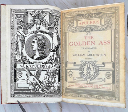 Title page of The Golden Ass, printed in 1904 by Chiswick Press for Scott-Thaw Co., New York.