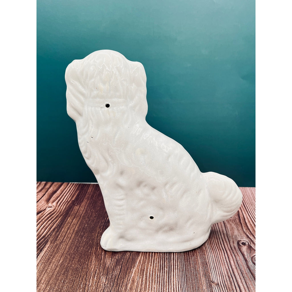 Antique Staffordshire Porcelain Dog Figurines - Pair of Collectible English Ceramic Dogs