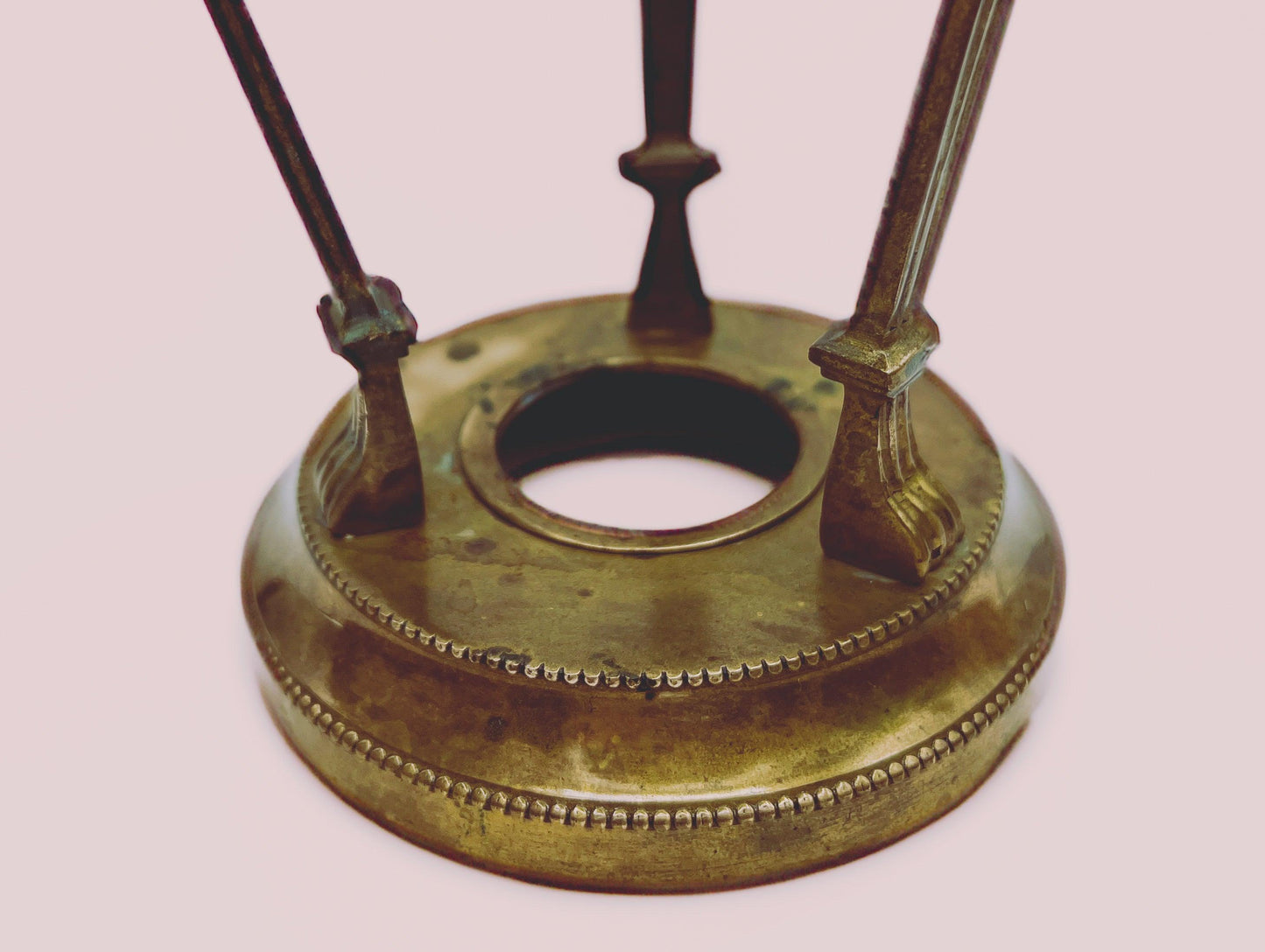 Vintage Brass Conical Vase with Lion Detail - That’s My JAmm