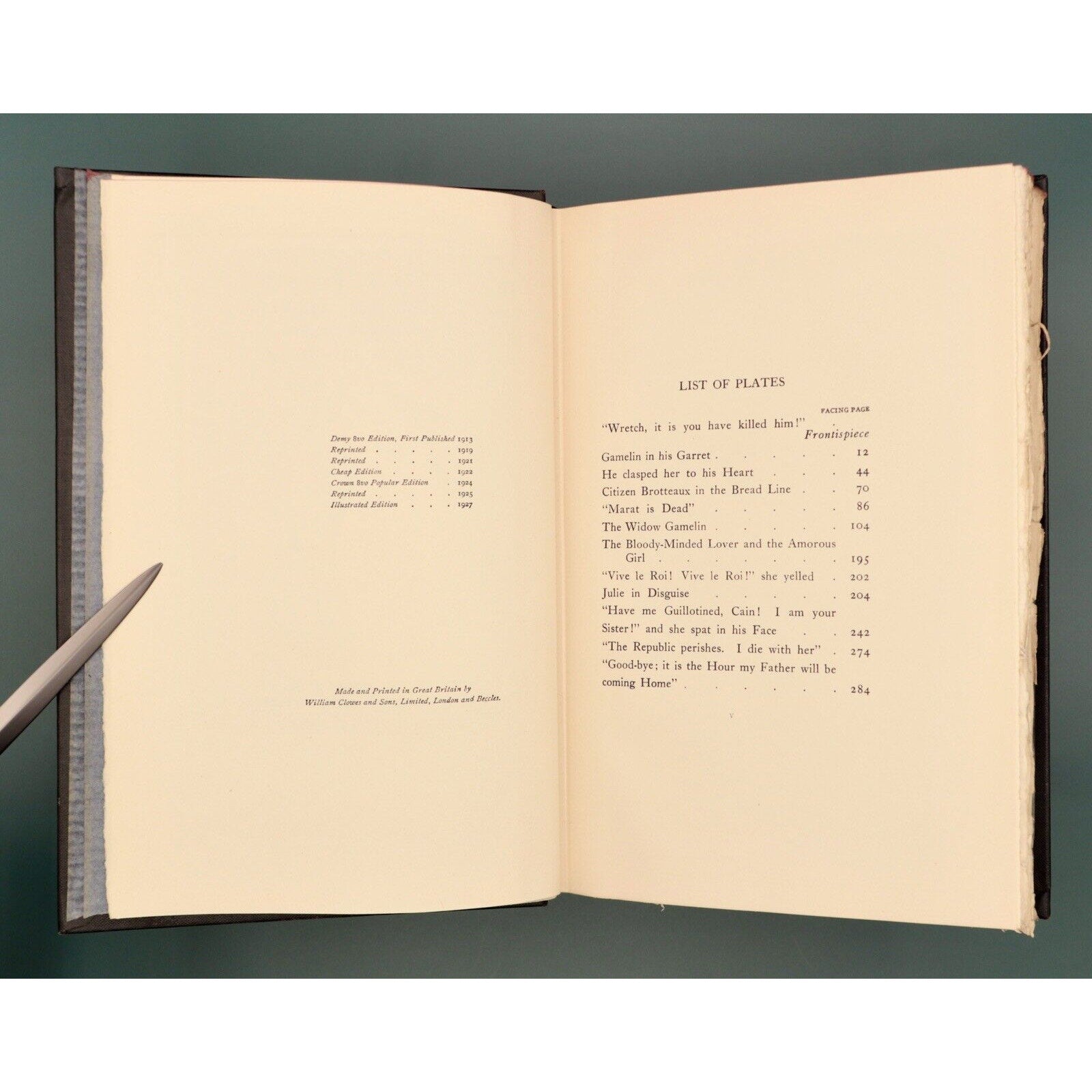 The Gods Are Athirst, by Anatole France, 1927 Illustrated Edition