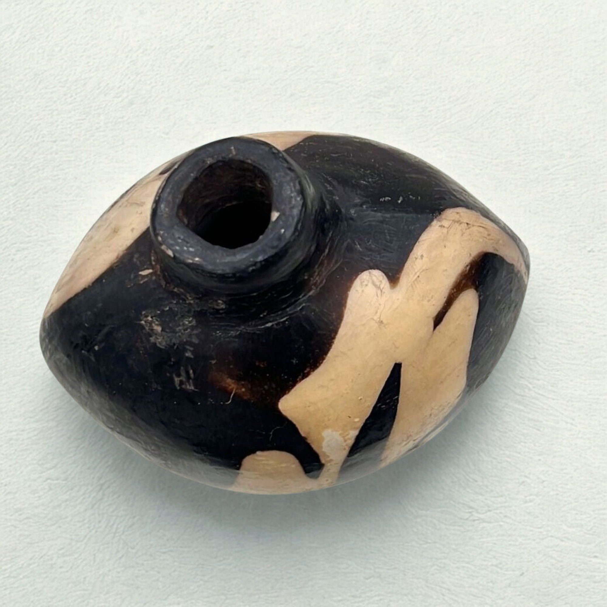 Lenca Clay Pottery Lizard Vase Honduras 5" Tall