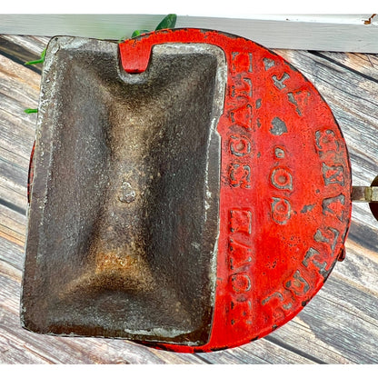 Antique Red Split Tail Cast Iron & Brass Howe Company Scale