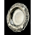 Maciel Mexico 925 Sterling Silver Bowl with rare floral repousse pattern, mid-century centerpiece.