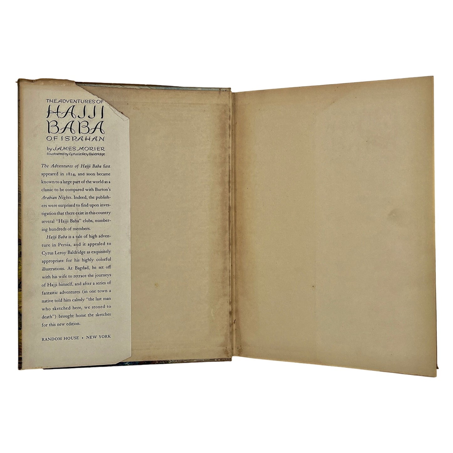 The Adventures of Hajji Baba of Ispahan, by James Morier (1937)