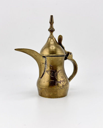 Vintage India Brass Dallah Tea Pot 4" x 1.5" - That’s My JAmm