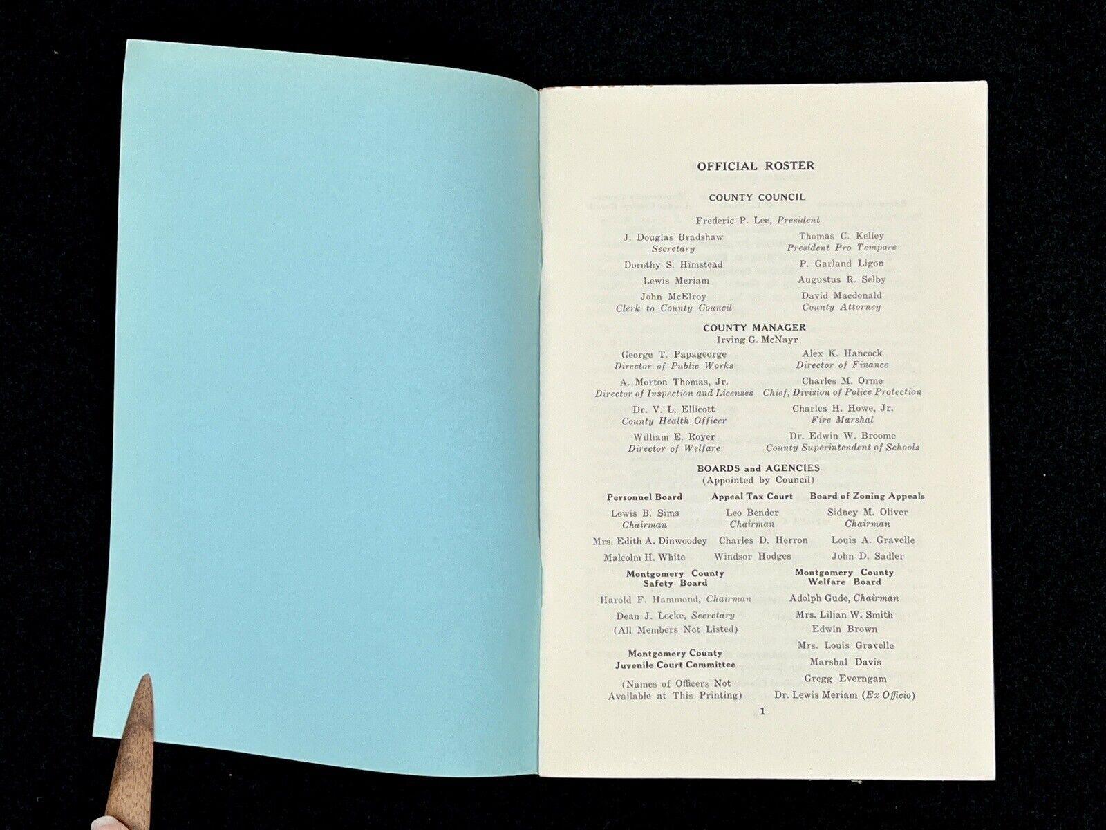 Western Gateway to the National Capital, Noma Thompson 1949, and MoCo Ephemera - That’s My JAmm