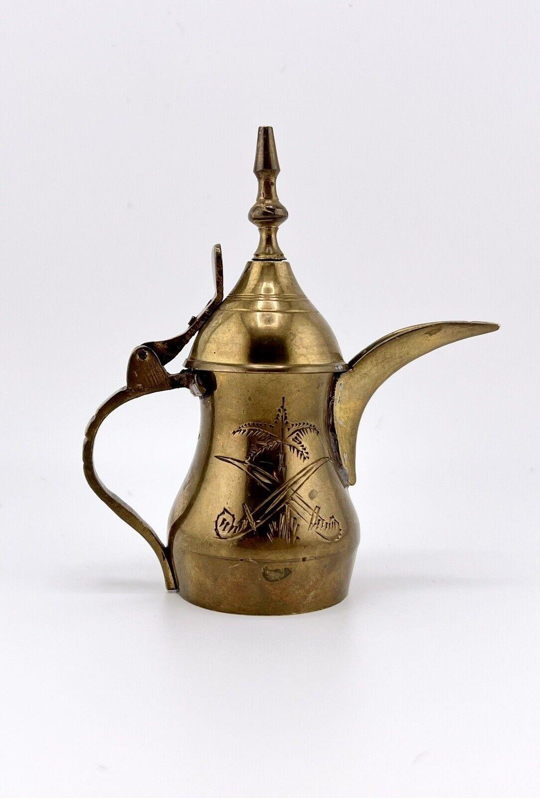Vintage India Brass Dallah Tea Pot 4" x 1.5" - That’s My JAmm