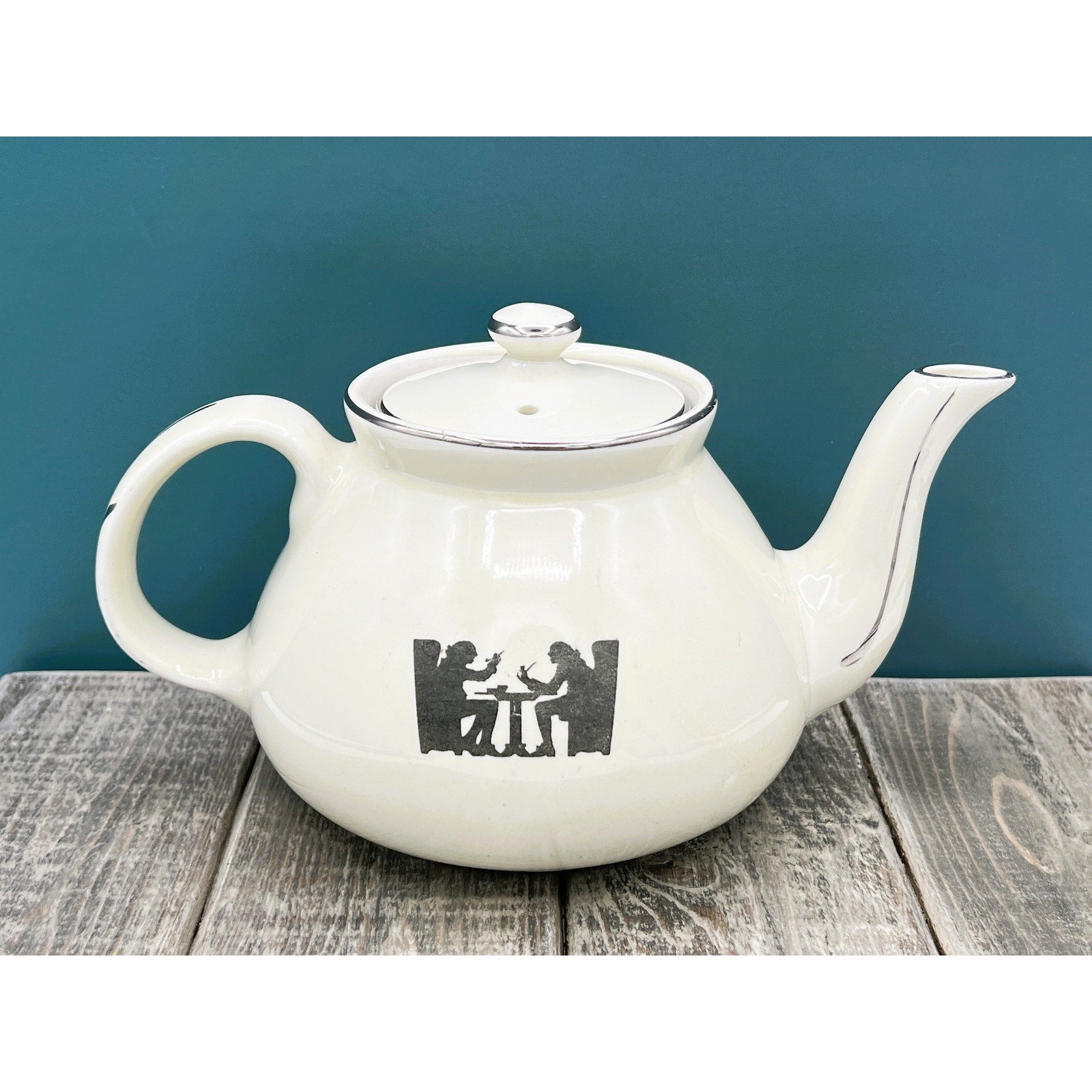 Vintage Hall China Silhouette Streamline Teapot