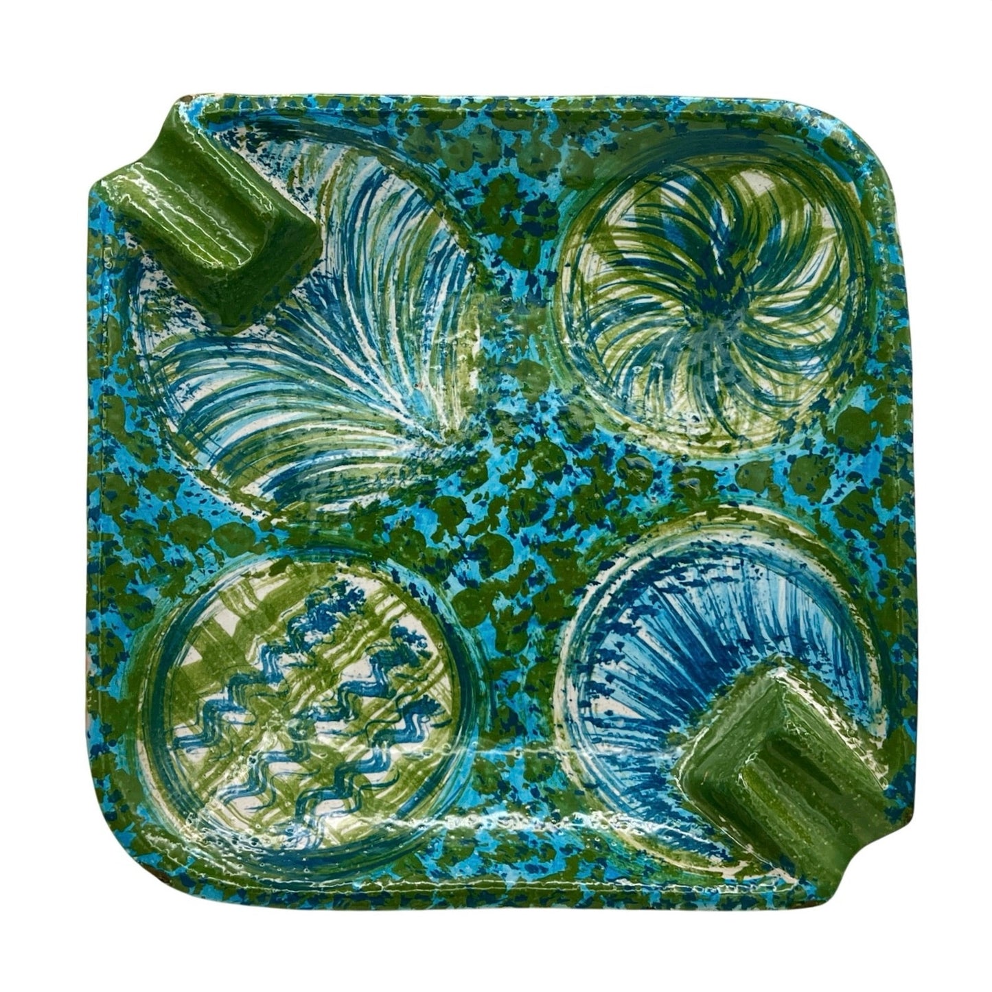 Stunning Vintage Bitossi Raymor Italian Mid-Century Modern Ceramic Cigar Ashtray