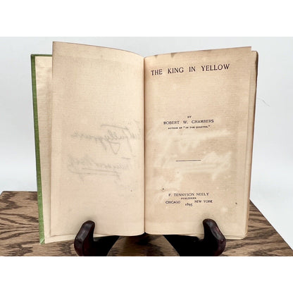 The King in Yellow - Robert Chambers, Signed and Inscribed 1895 First Edition