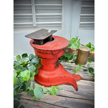 Antique Red Split Tail Cast Iron & Brass Howe Company Scale