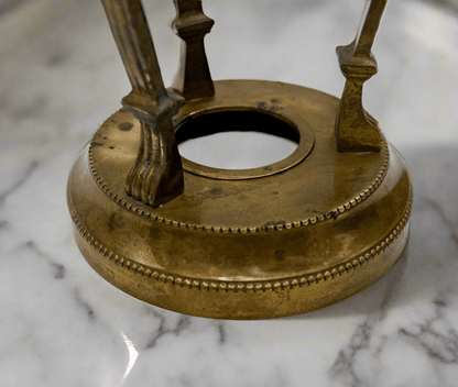 Vintage Brass Conical Vase with Lion Detail - That’s My JAmm