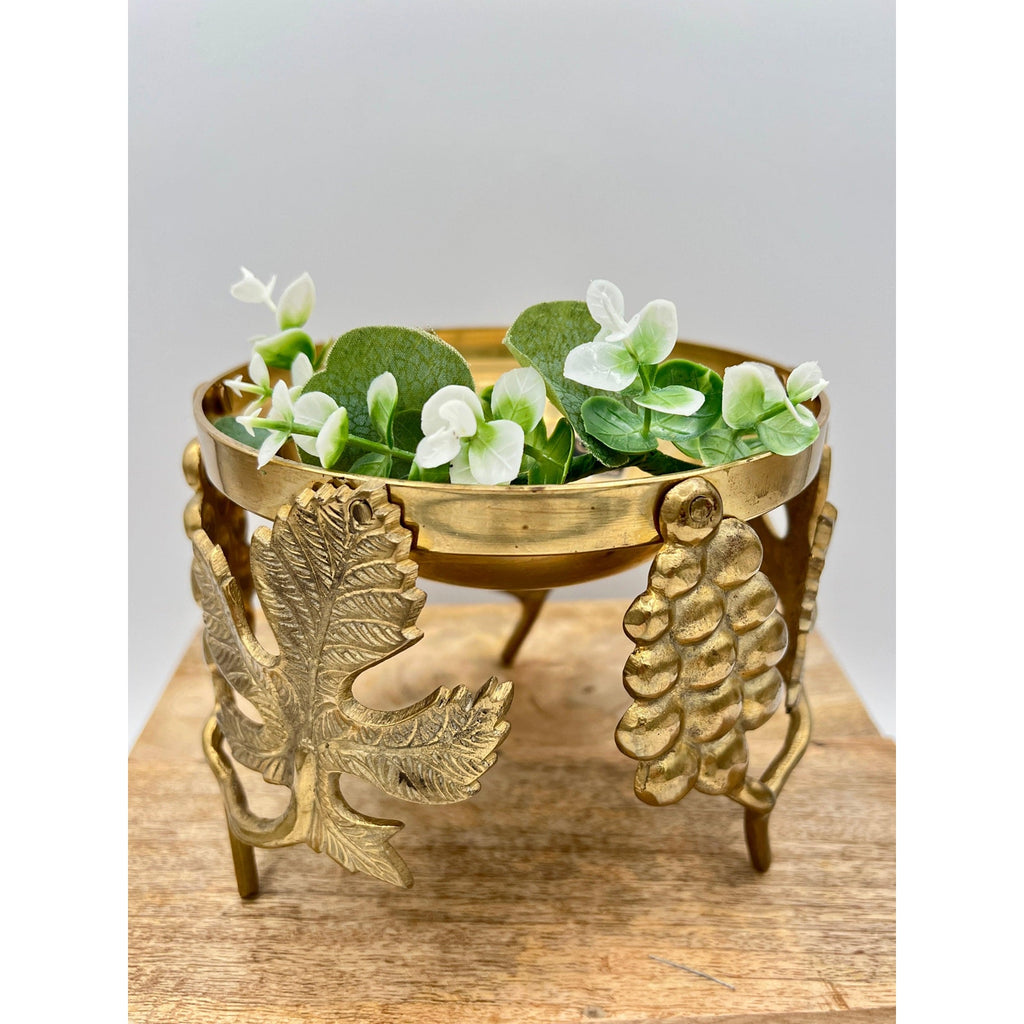 Vintage Brass Ambrosia Handmade Urli Bowl