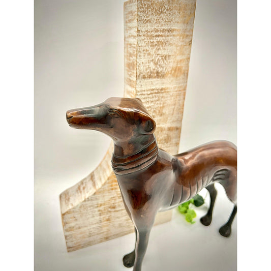 Bronze Vintage Greyhound Figurine