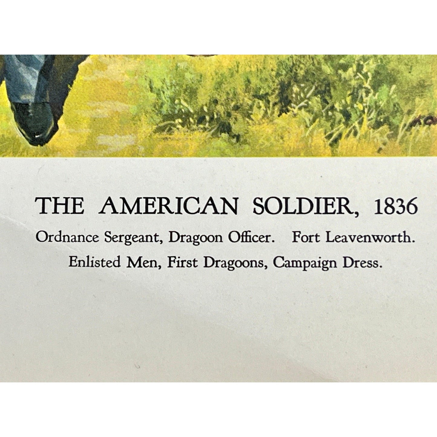 American Soldiers in 1827 and 1836 Lithographs by Hugh McBarron Jr, 1966