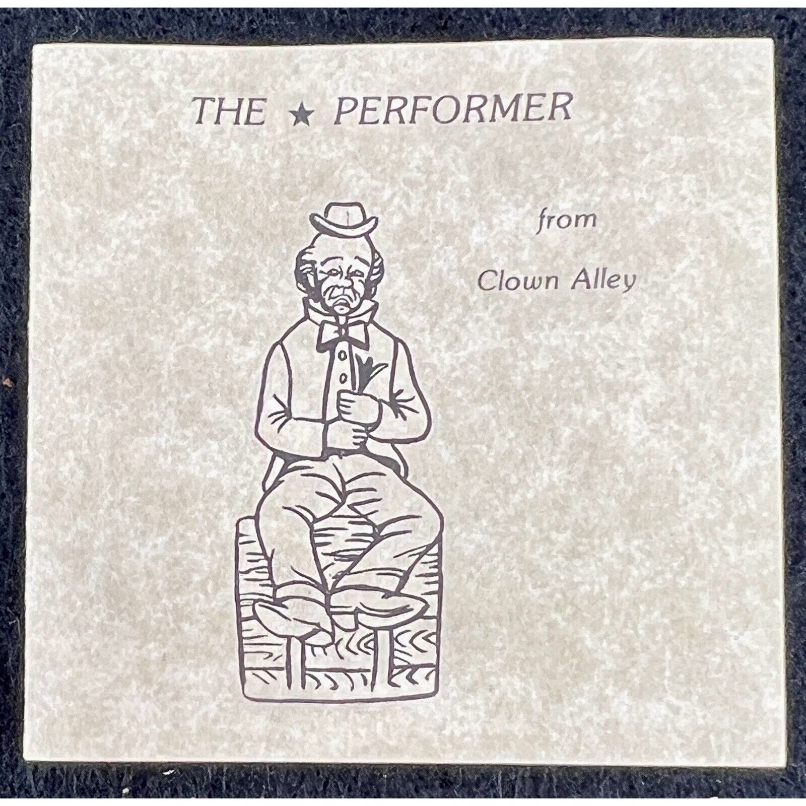 Mosser Glass Clown Alley The Performer Sambo Ohio 1982 w box- 4th in Series